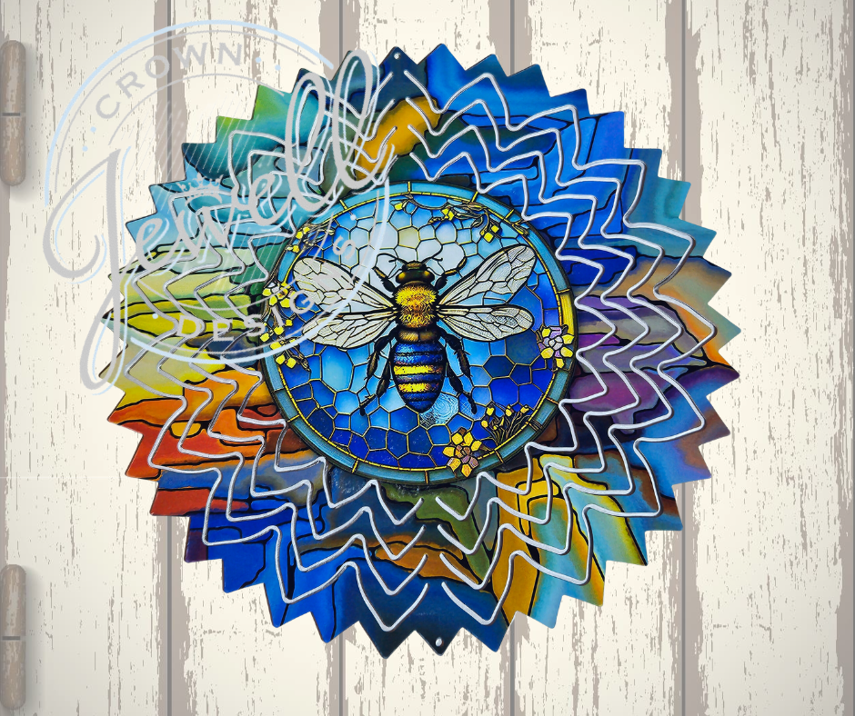 10" Honeybee Starburst Wind Spinner