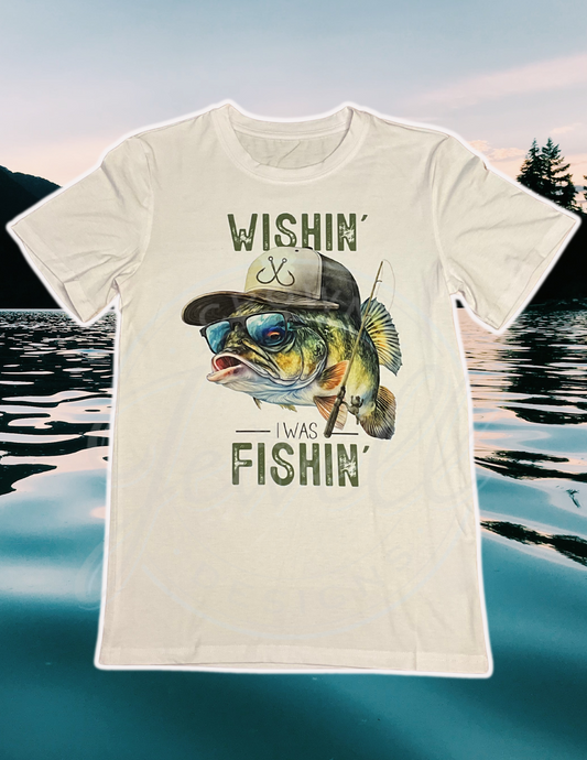 Wishin’ I Was Fishin’ Sublimation T Shirt